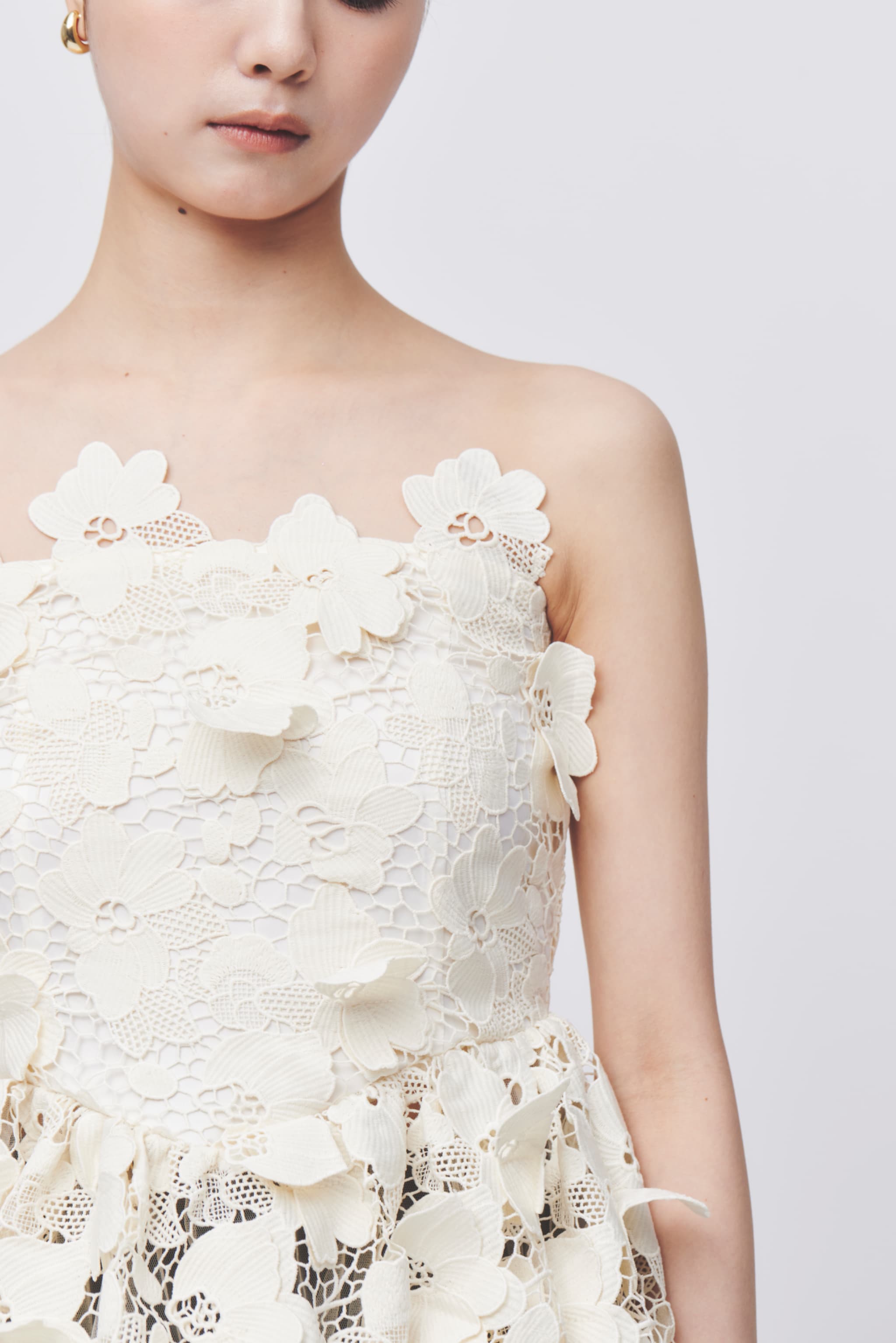 Flower Motif Bustier