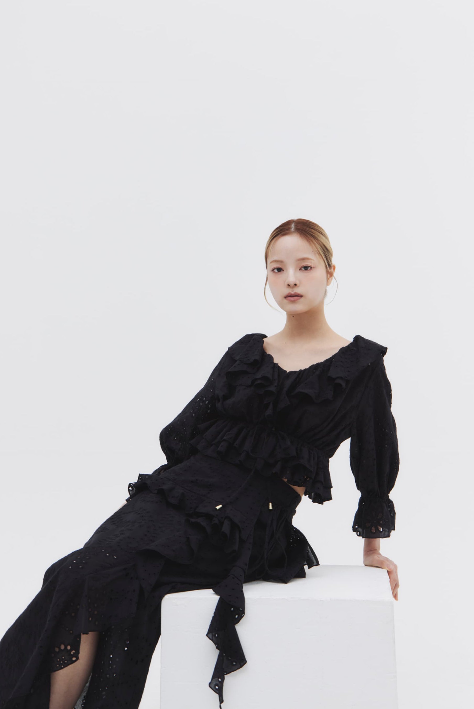 Cotton Lace Pair Skirt