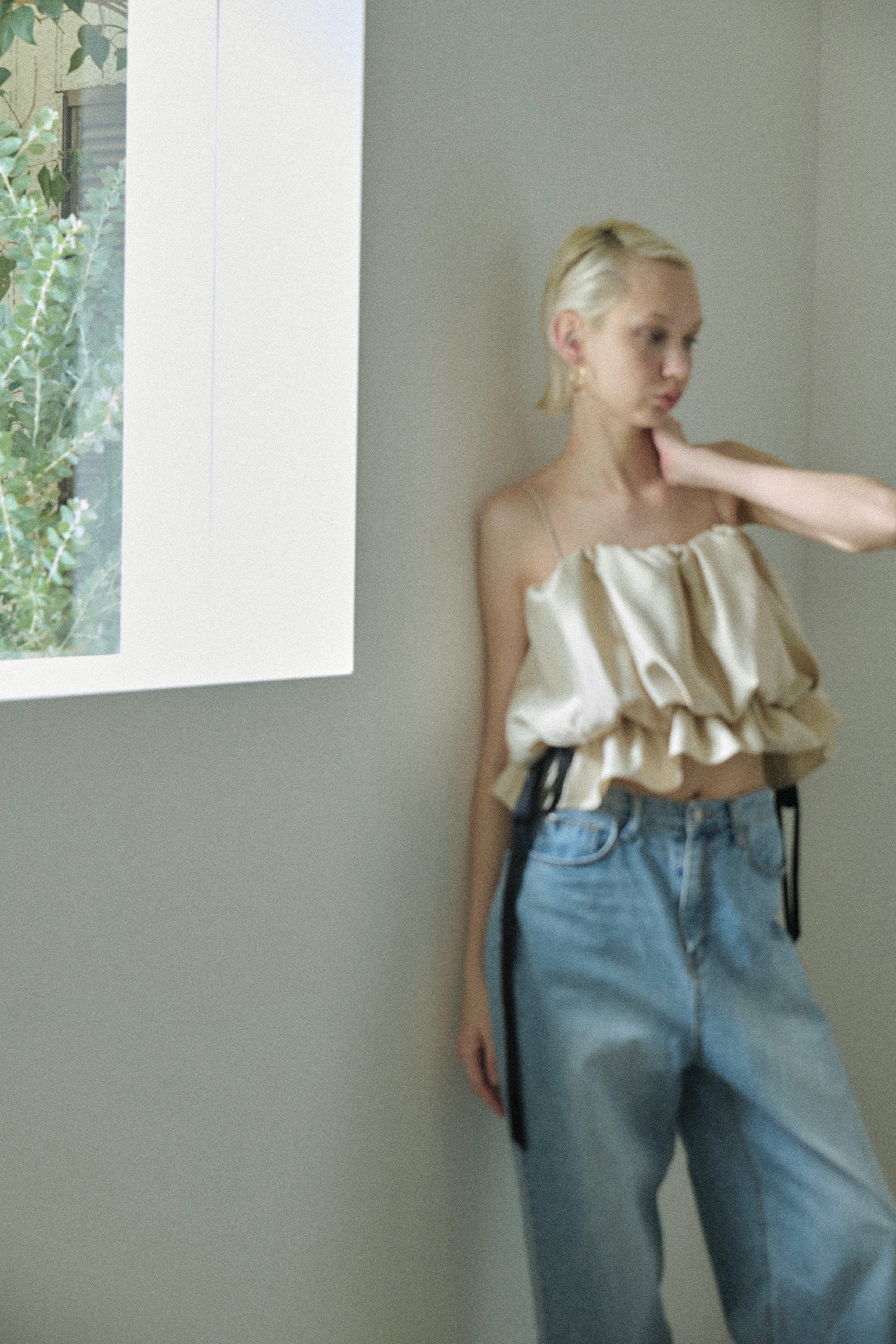 〈 RESTOCK 〉Satin Lueur Blouse