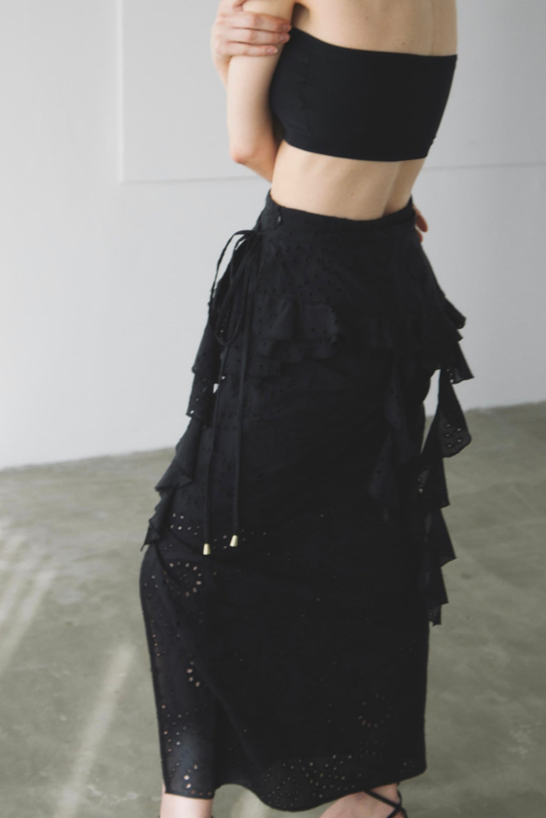 Cotton Lace Pair Skirt