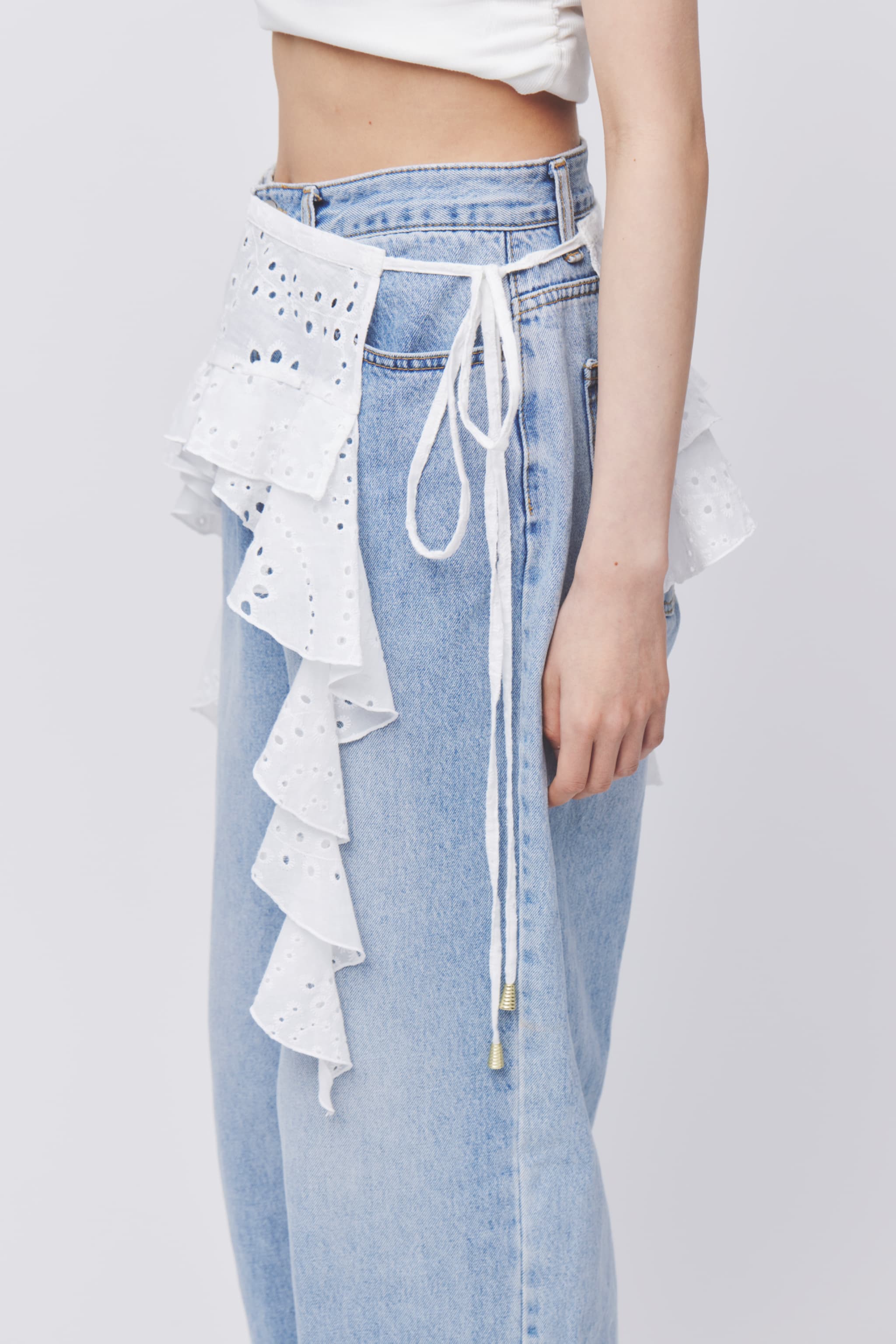 Cotton Lace Pair Skirt