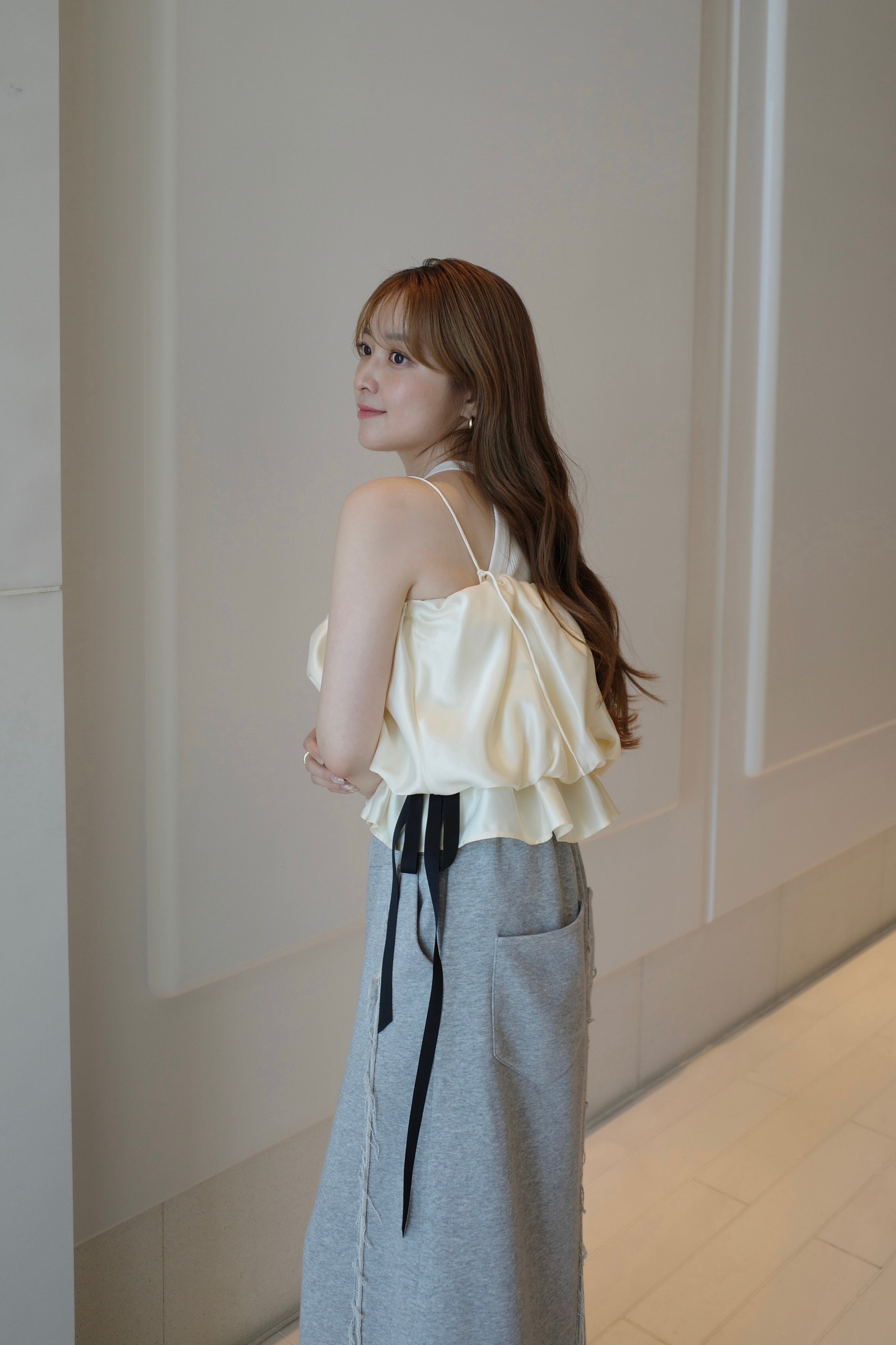 〈 RESTOCK 〉Satin Lueur Blouse