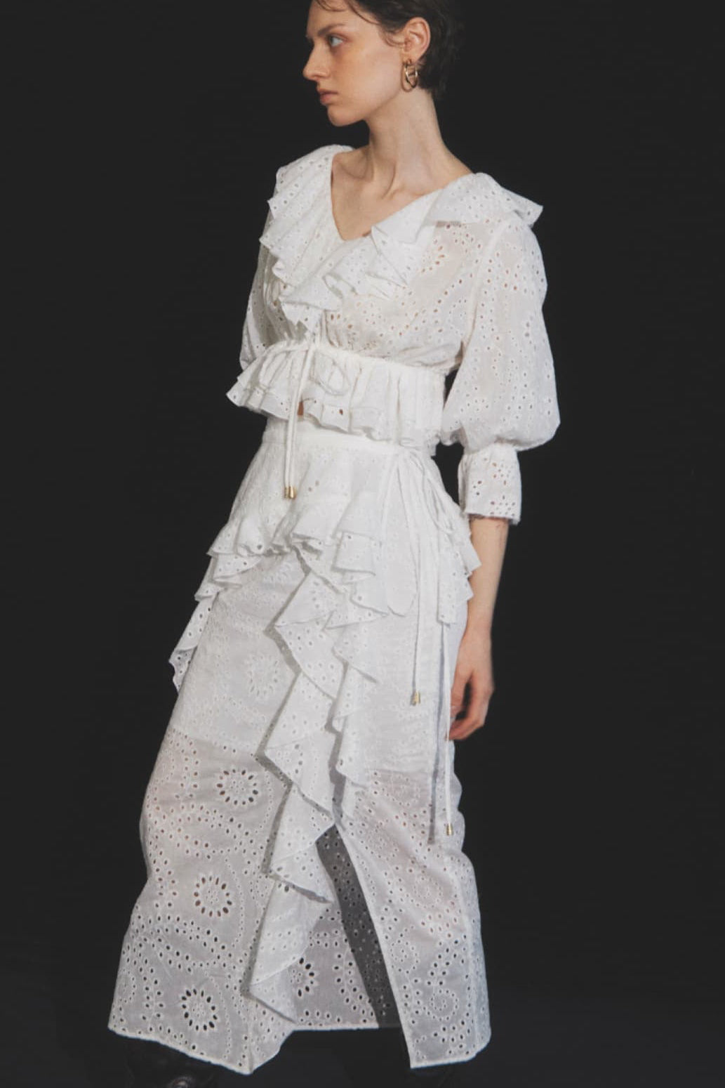 Cotton Lace Pair Skirt