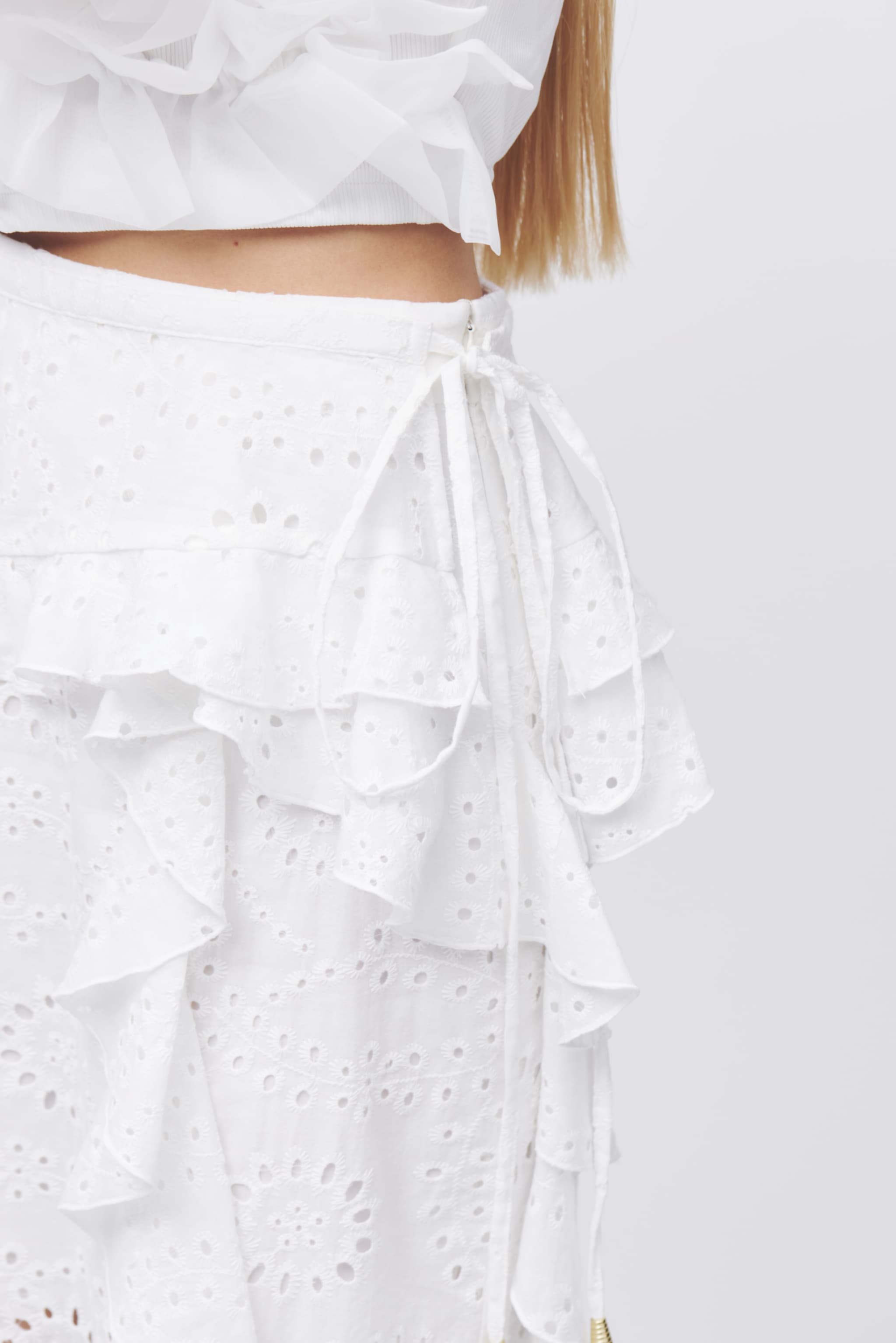 Cotton Lace Pair Skirt