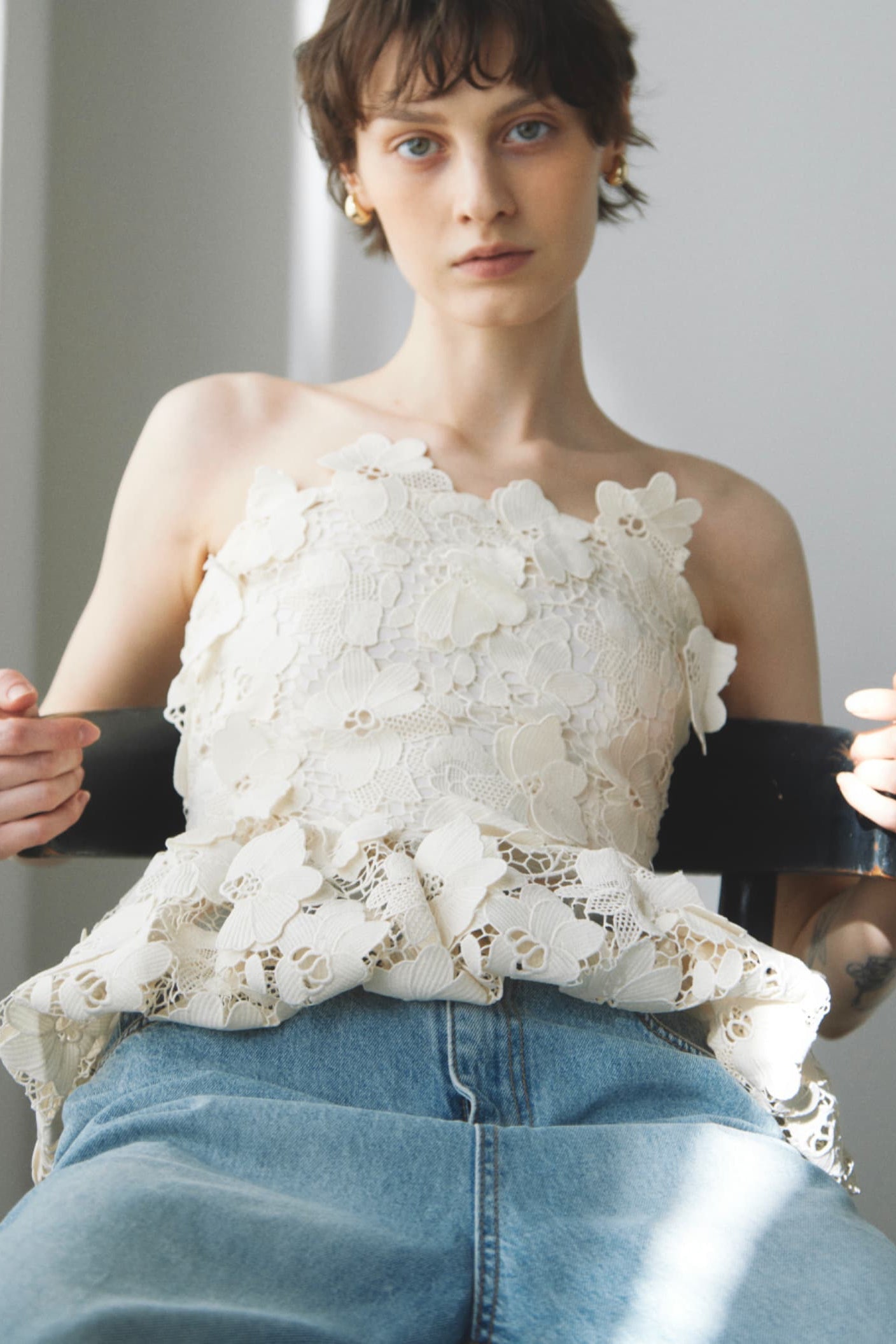 〈 RESTOCK 〉Flower Motif Bustier