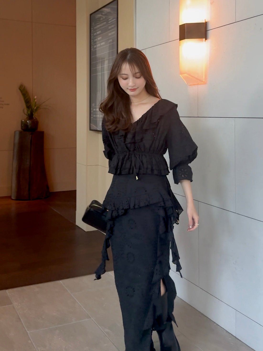 Cotton Lace Pair Skirt