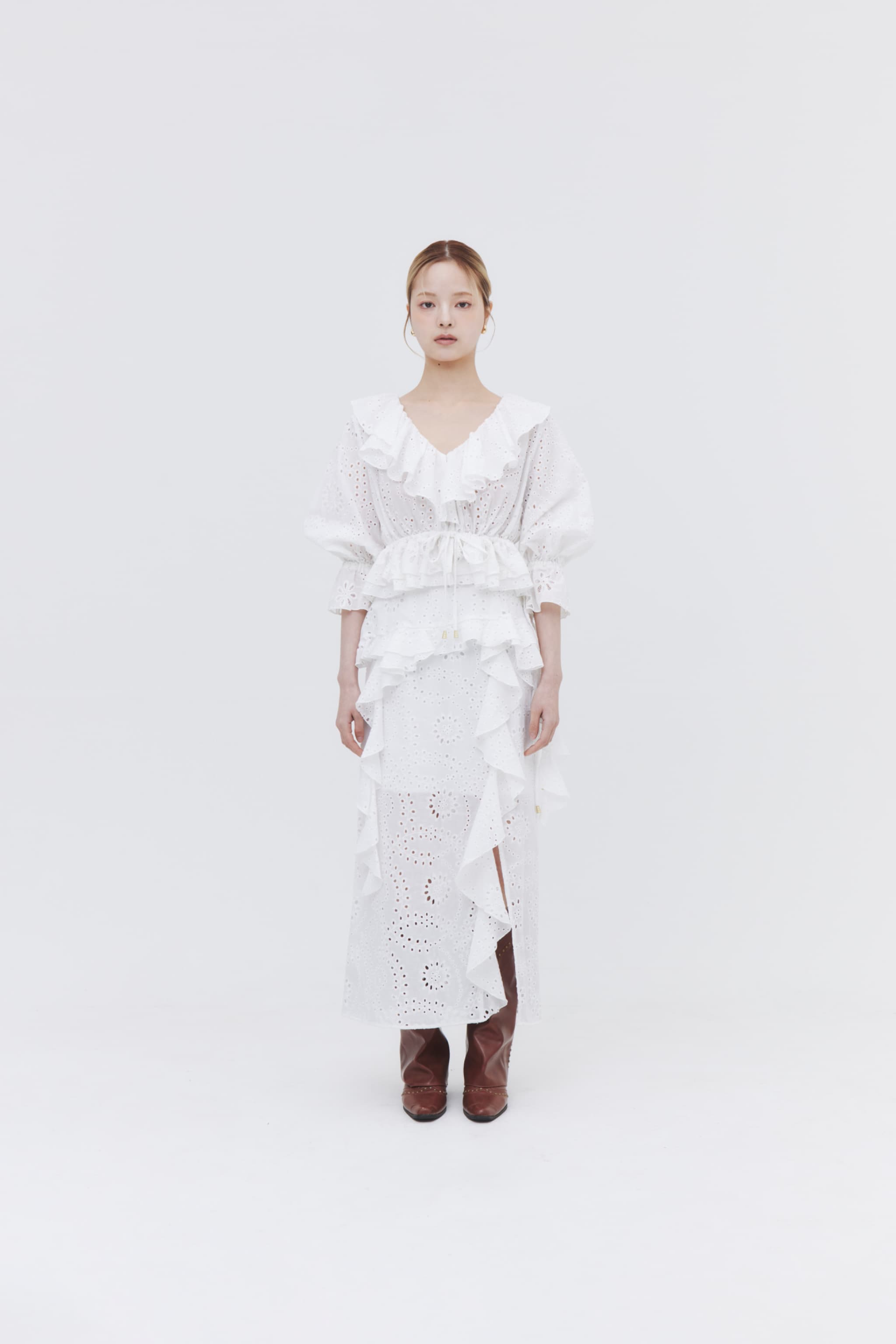 Cotton Lace Pair Skirt