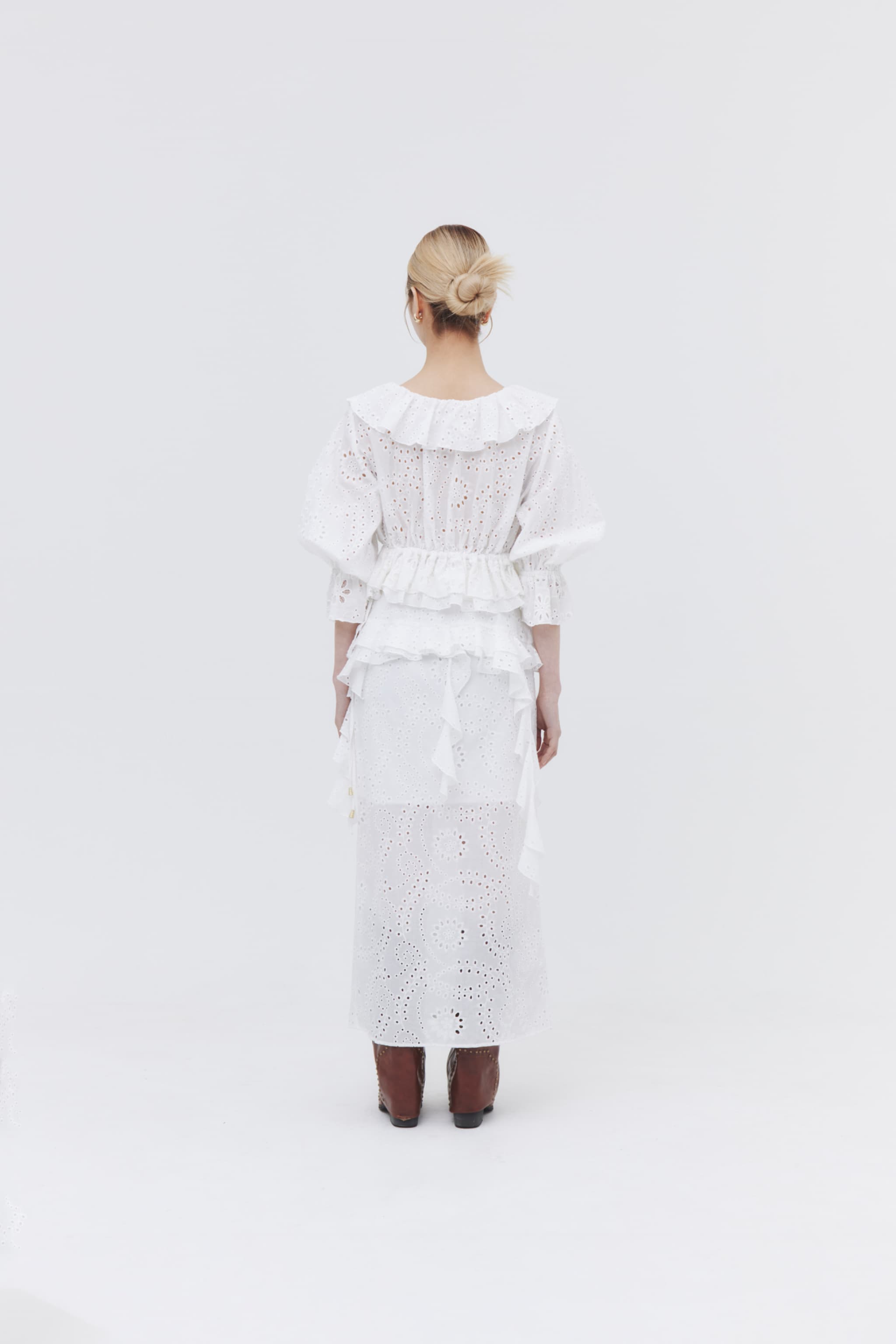 Cotton Lace Pair Skirt