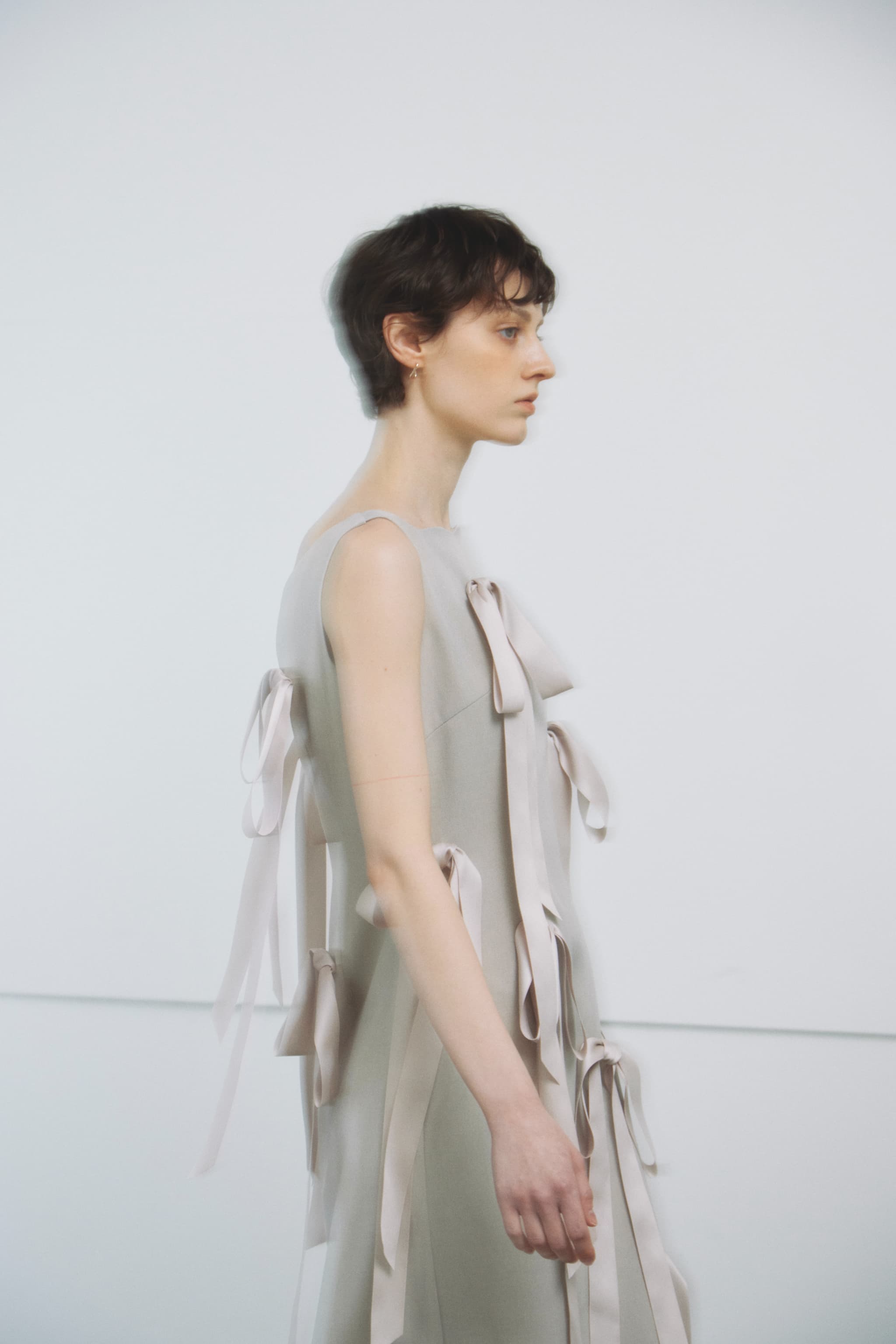 【bovera】LONG RIBBON DRESS RESTOCK 〉Long Ribbon Dress