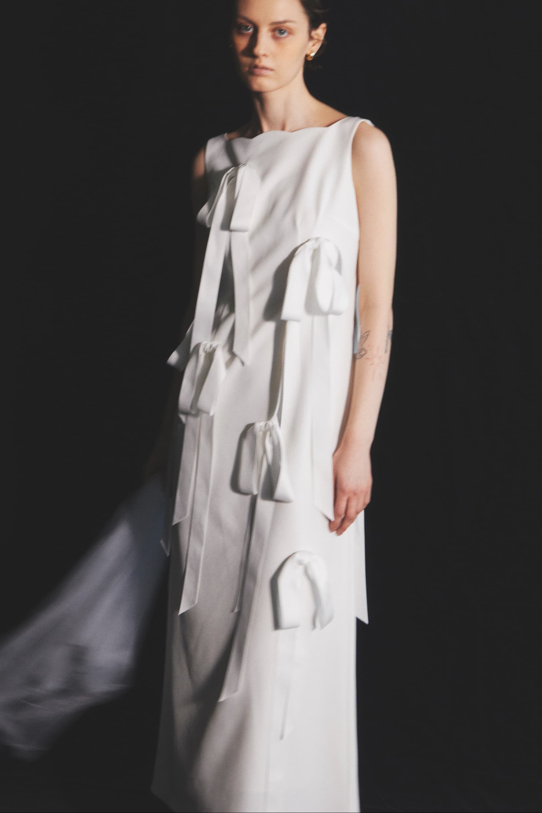 RESTOCK 〉Long Ribbon Dress