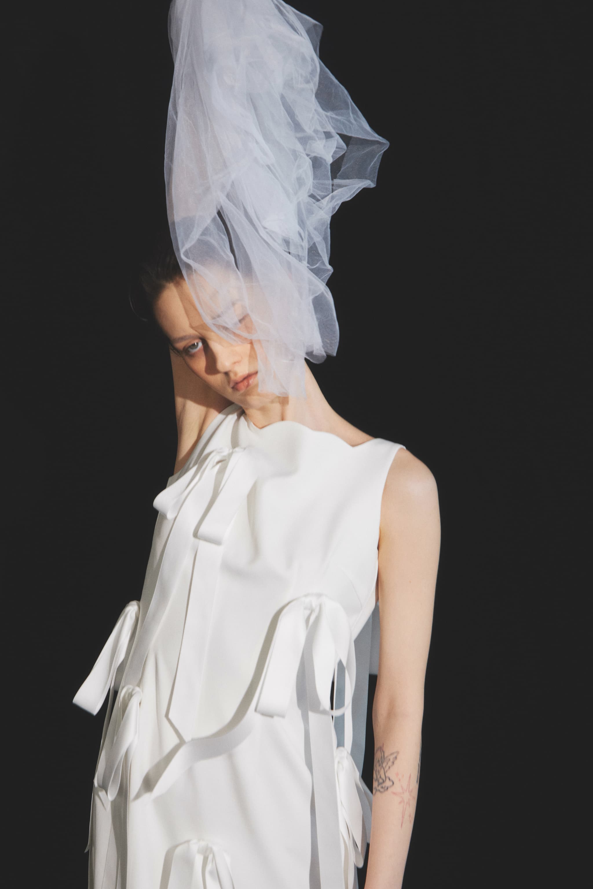 RESTOCK 〉Long Ribbon Dress