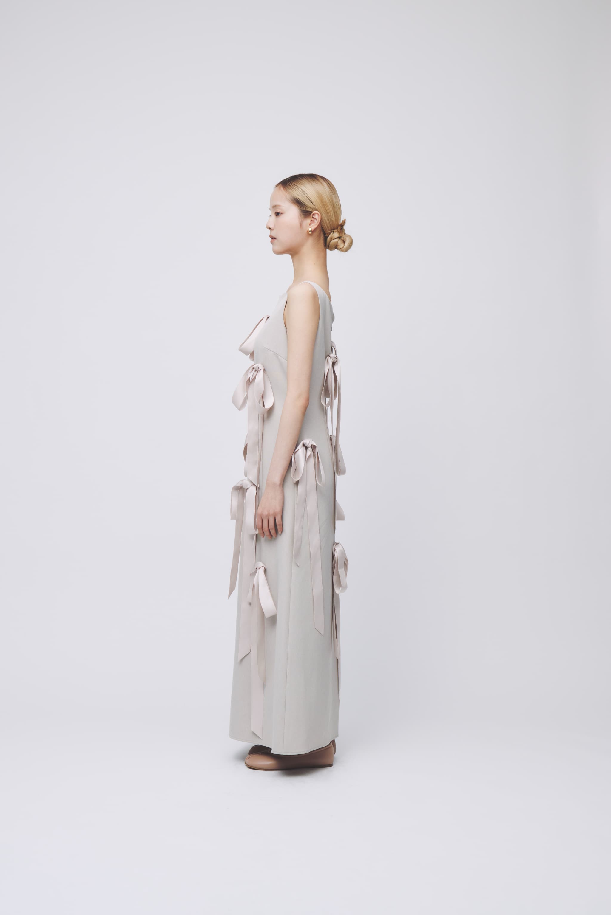 RESTOCK 〉Long Ribbon Dress