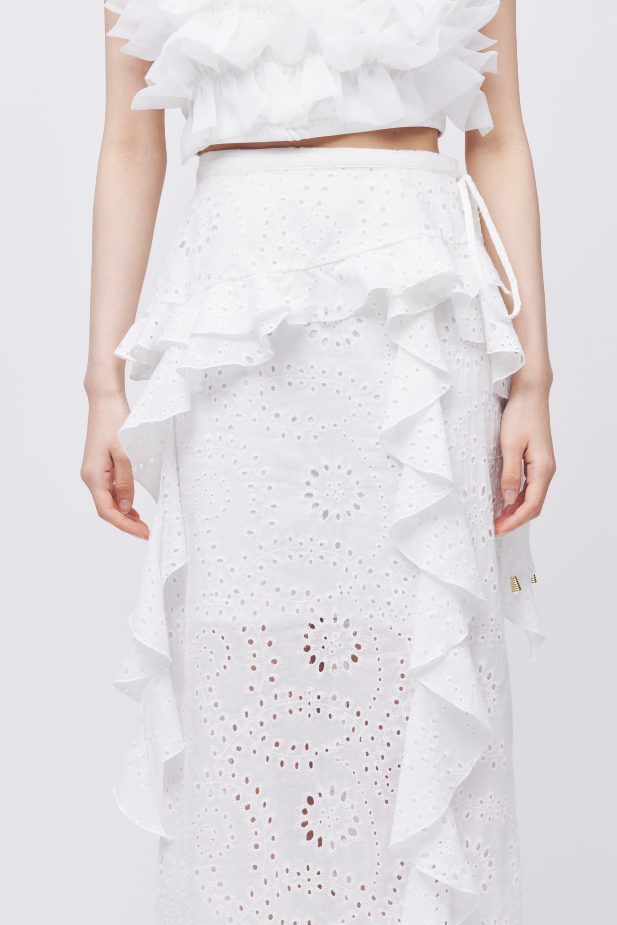 Cotton Lace Pair Skirt