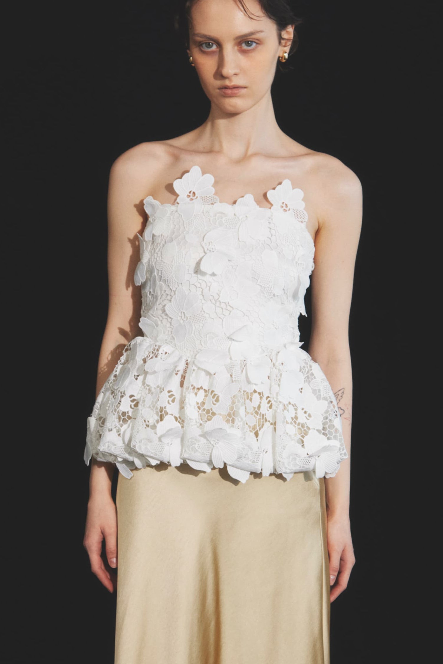 Flower Motif Bustier
