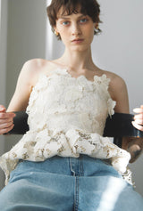 Flower Motif Bustier