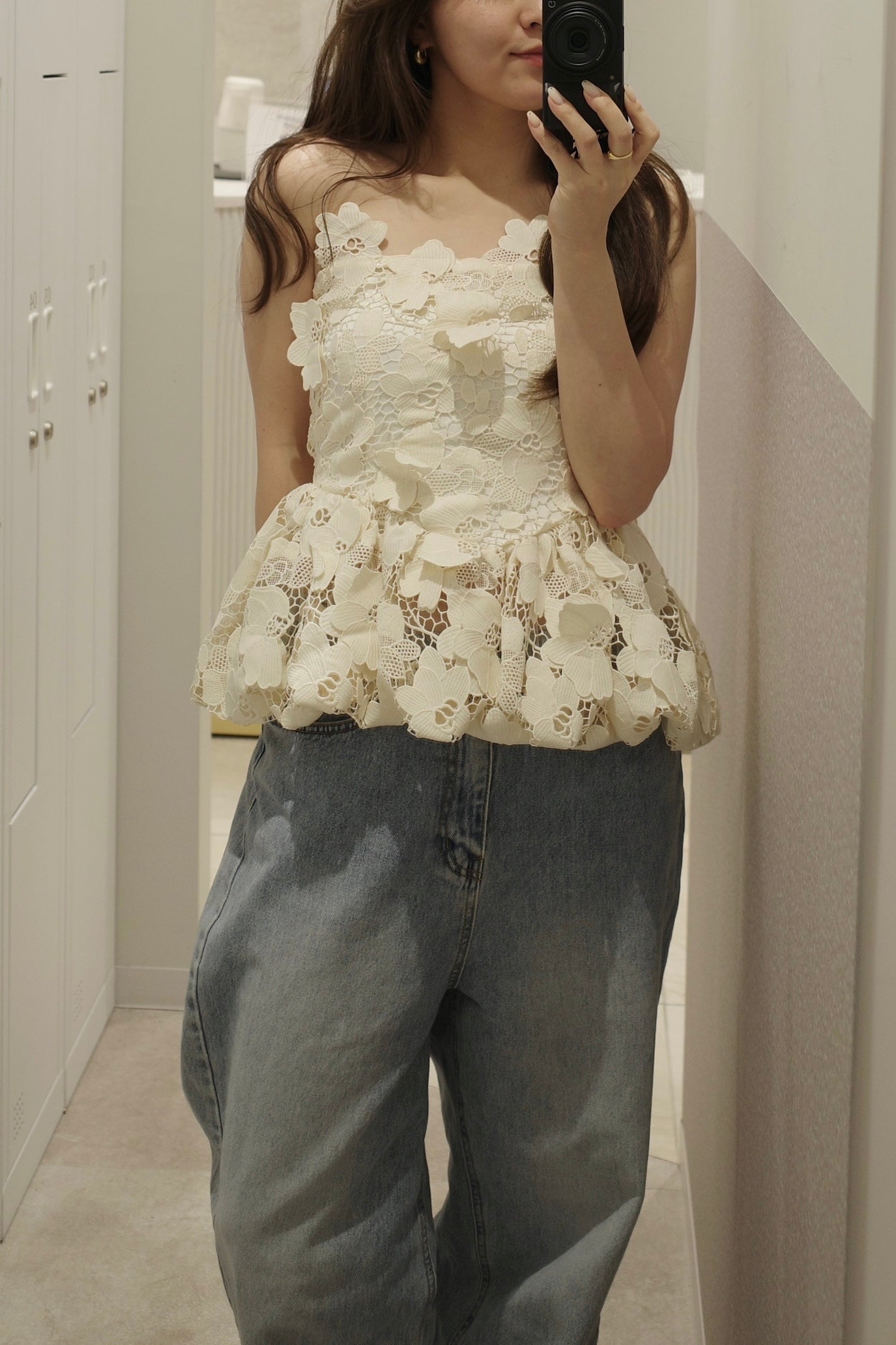 Flower Motif Bustier
