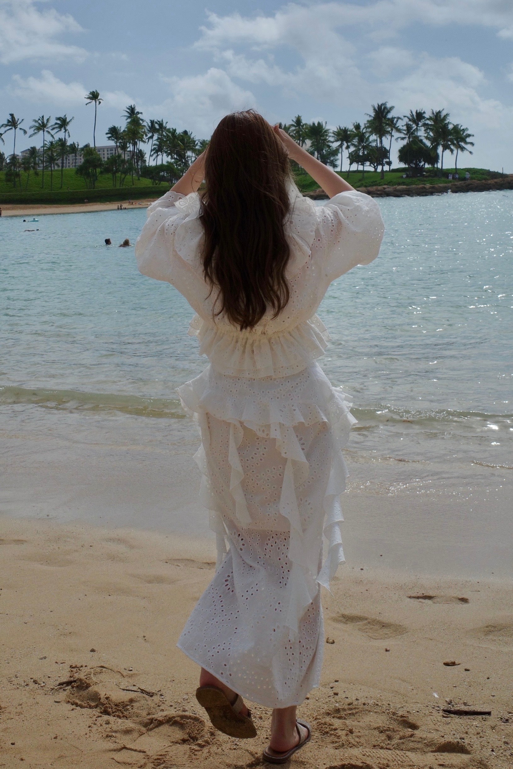 Cotton Lace Pair Skirt